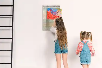 Quadro magnético de apagar a seco em tons pastel