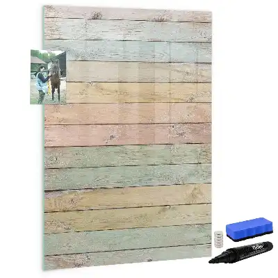 Quadro magnético de apagar a seco em tons pastel