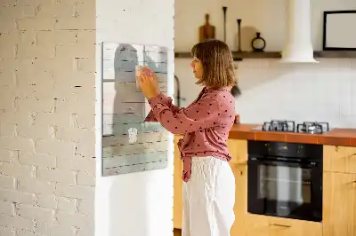 Quadro magnético de apagar a seco em tons pastel