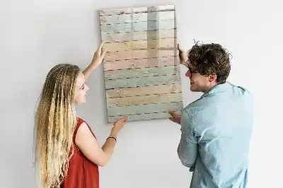 Quadro magnético de apagar a seco em tons pastel