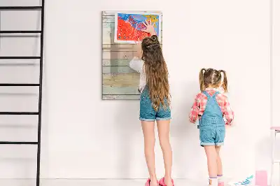 Quadro magnético de apagar a seco em tons pastel