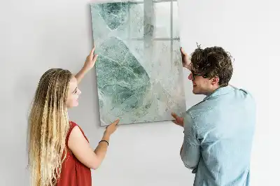 Quadro magnético para escrita com marcador acabamento com estampa de mármore