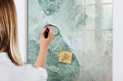 Quadro magnético para escrita com marcador acabamento com estampa de mármore