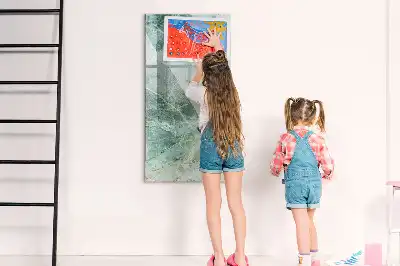 Quadro magnético para escrita com marcador acabamento com estampa de mármore
