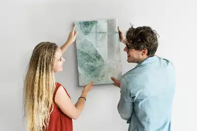 Quadro magnético para escrita com marcador acabamento com estampa de mármore