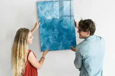 Quadro magnético de apagar a seco estampa de mar e oceano