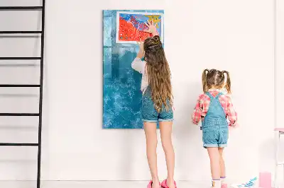 Quadro magnético de apagar a seco estampa de mar e oceano