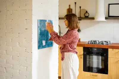 Quadro magnético de apagar a seco estampa de mar e oceano