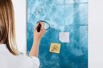 Quadro magnético de apagar a seco estampa de mar e oceano