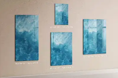Quadro magnético de apagar a seco estampa de mar e oceano