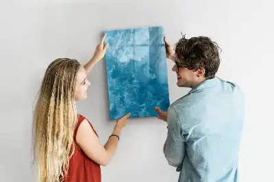 Quadro magnético de apagar a seco estampa de mar e oceano