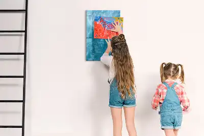 Quadro magnético de apagar a seco estampa de mar e oceano