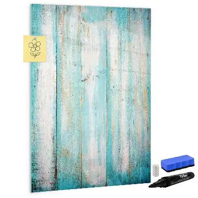 Quadro magnético de apagar a seco acabamento em madeira envelhecida