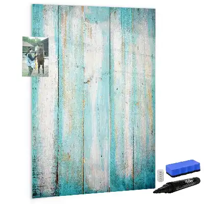 Quadro magnético de apagar a seco acabamento em madeira envelhecida