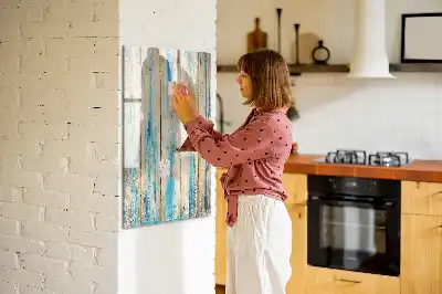 Quadro magnético de apagar a seco com moldura de madeira antiga