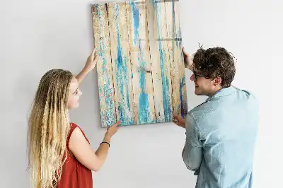 Quadro magnético de apagar a seco com moldura de madeira antiga