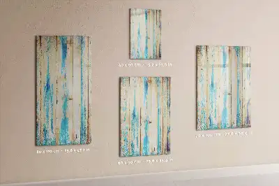 Quadro magnético de apagar a seco com moldura de madeira antiga