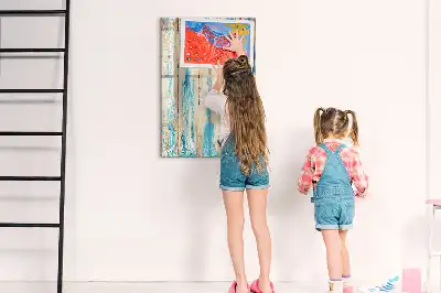 Quadro magnético de apagar a seco com moldura de madeira antiga