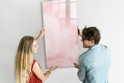 Quadro magnético de apagar a seco estampa de rosas