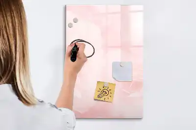 Quadro magnético de apagar a seco estampa de rosas