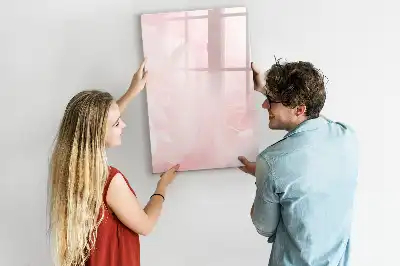 Quadro magnético de apagar a seco estampa de rosas
