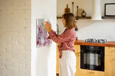Quadro magnético de apagar a seco estampa de flores de primavera