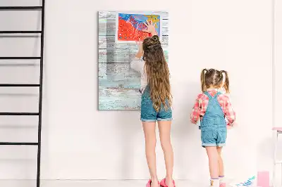Quadro magnético de apagar a seco em tons pastel