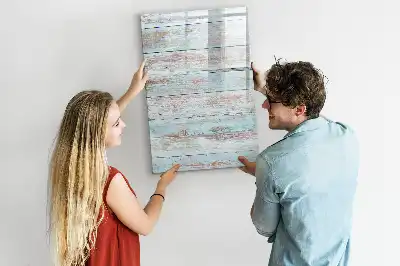 Quadro magnético de apagar a seco em tons pastel