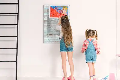 Quadro magnético de apagar a seco em tons pastel