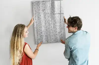 Quadro magnético de apagar a seco em madeira