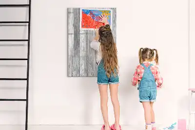 Quadro magnético de apagar a seco em madeira