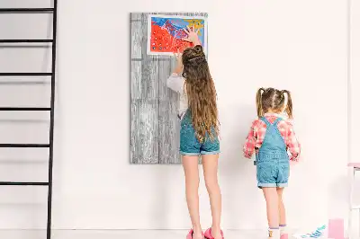Quadro magnético de apagar a seco em madeira