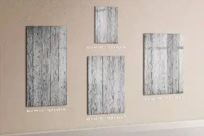 Quadro magnético de apagar a seco em madeira