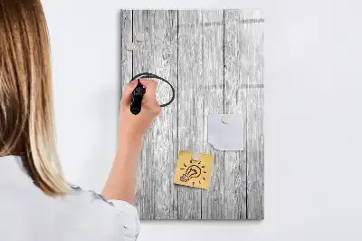 Quadro magnético de apagar a seco em madeira