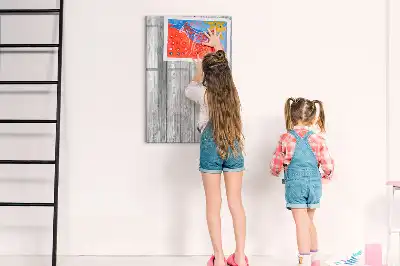 Quadro magnético de apagar a seco em madeira