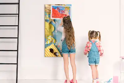 Quadro magnético de apagar a seco acessório de organização