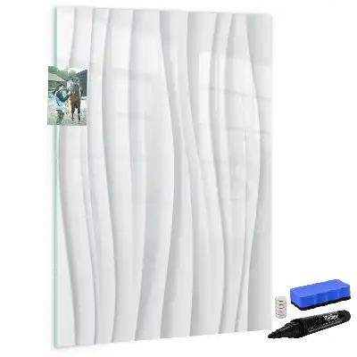 Quadro magnético de apagar a seco com estampa de linhas abstratas