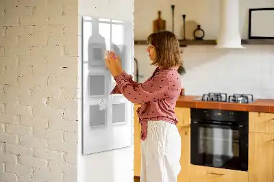 Quadro magnético de apagar a seco com moldura para fotos