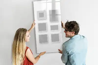Quadro magnético de apagar a seco com moldura para fotos