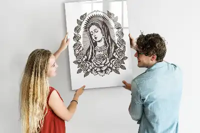 Quadro magnético de apagar a seco estampa de Nossa Senhora de Guadalupe