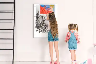 Quadro magnético de apagar a seco estampa de Nossa Senhora de Guadalupe