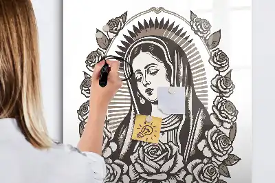 Quadro magnético de apagar a seco estampa de Nossa Senhora de Guadalupe