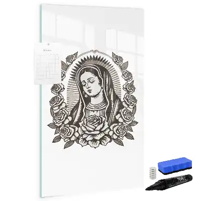 Quadro magnético de apagar a seco estampa de Nossa Senhora de Guadalupe