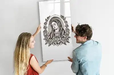 Quadro magnético de apagar a seco estampa de Nossa Senhora de Guadalupe