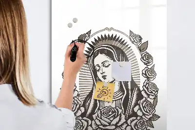 Quadro magnético de apagar a seco estampa de Nossa Senhora de Guadalupe