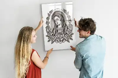 Quadro magnético de apagar a seco estampa de Nossa Senhora de Guadalupe