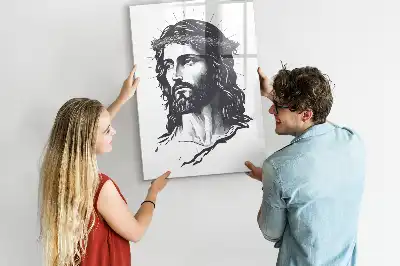 Quadro magnético de apagar a seco com estampa de Jesus Cristo