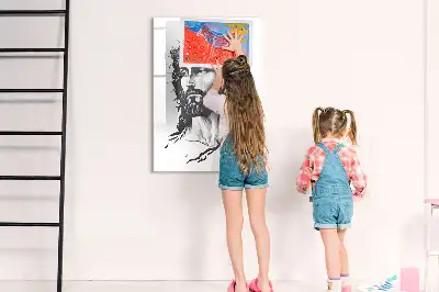 Quadro magnético de apagar a seco com estampa de Jesus Cristo