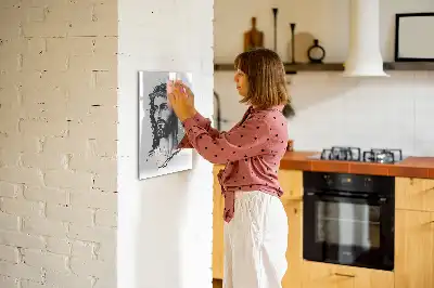Quadro magnético de apagar a seco com estampa de Jesus Cristo