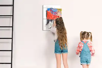 Quadro magnético de apagar a seco com estampa de Jesus Cristo